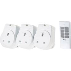 Maplin ORB RF Remote Controlled Plug Sockets Set Version S2 3 Pack, White