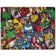 Avengers Chequered Characters Multicolour ID Card Bi-Fold Wallet