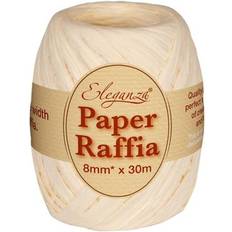 Eleganza Paper Raffia No.61 Ivory 8mm x 30m