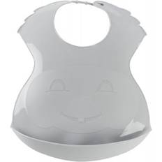 Plastic Food Bibs Thermobaby Semi-Rigid Bib Charming Grey