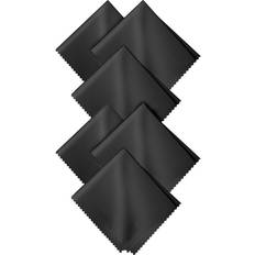Black Scourers & Cloths 6x microfiber cleaning cloths 18 black