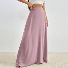 Shein Solid High Waist Maxi Skirt