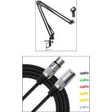 Tiger Desktop Mic Stand Cable Podcast Bundle