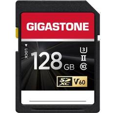 Gigastone 128GB SD card UHS-II V60 U3 SDXC Memory Card High Speed Read up to 250MB/s 4K Ultra HD UHD Video for DSLR Compatible with Canon Nikon