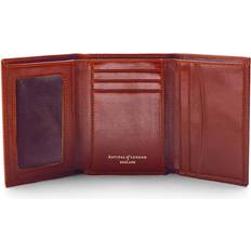 Aspinal of London Brown Logo-embellished Leather Trifold Wallet