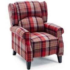 More4Homes Eaton Wing Back Fireside Red Armchair 86cm