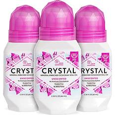 Crystal mineral deodorant roll-on, unscented, 2.25 pack of 3
