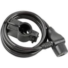 Fischer FAHRRAD 85849 Steel cable lock Black Key lock