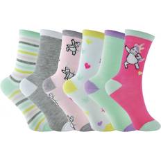 Sock Snob Pair Multipack Pastel Novelty Girls Unicorn Pink 9-11 Child UK