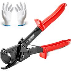 VEVOR Ratcheting Cable Cutter, Ratchet Wire Cut up to 240 Quick-Release Silicon-Manganese Crimping Plier