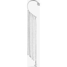 Jimmy Choo Right Fringe Ear Cuff Silver/Crystal One