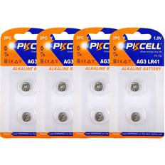 PKCELL 8x ag3 lr41 384 392 l736 lr736 alkailine button cell battery