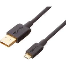 Amazon Basics USB 2.0 A-Male to Micro B Cable, 10 feet, Black