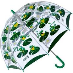 Bugzz PVC Dome Umbrella for Children Green Hopping Frogs