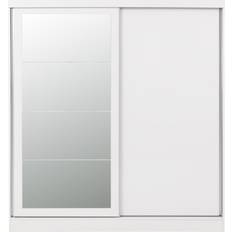 SECONIQUE Nevada White Gloss Wardrobe 178.5x194cm