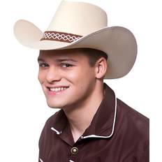 Beige Headgear Wicked Costumes texan cowboy hat classic sand beige adults fancy dress