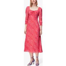 Leopard - Pink Dresses Whistles Diagonal Leopard Midi Dress