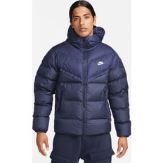 Denim Jackets - Men - White Outerwear Nike Windrunner PrimaLoft Men's Storm-FIT Hooded Puffer Jacket Blue