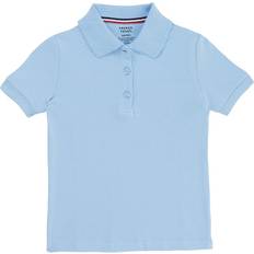 French Toast Toddler Girls' Short Sleeve Picot Collar Polo Shirt Blue, Toddler Uniform Accessories at Academy Sports
