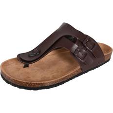 Brave Soul Brown, 10 Mens Thong Sandals Toe Post Flip Flop