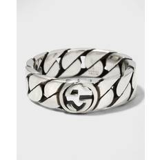 Gucci Interlocking Silver Q-R Ring