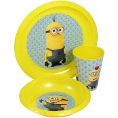 MINIONS Despicable me melamin mahlzeit 3 stück set kinder dinner set Gelb Kinderzimmer