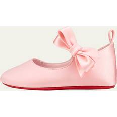 Christian Louboutin Girl's Satin Bow Ballet Flats, Baby ROSY LIN POUPEE 20EU 4.5US Baby