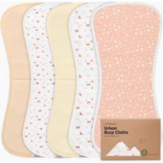 Keababies Urban Organic Burp Cloths 5 Pack in Butterflies Butterflies