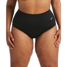 Nike Bikini Bottoms Nike Women's Essential High-Waisted Swim Bottom Plus in Black, 3X NESSA276-001