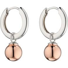 Fiorelli Assembled Hoop Rose Gold Plated Sphere Earrings E5884