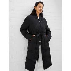 S Coats French Connection Auden Longline Coat, Black
