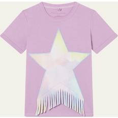Girl's Star-Print Fringes T-Shirt, 4-16 516 PURPLE