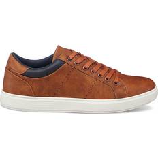 Aston Marc Men's Stallion Faux Leather Sneakers Tan