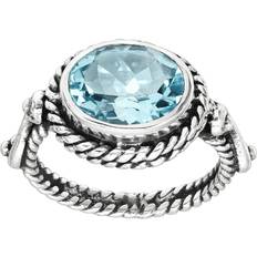 Silpada Silpada 'Torrington' Blue Topaz Ring in Sterling Silver, Blue