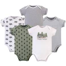 Touched By Nature Touched by Nature Baby Boy Organic Cotton Bodysuits 5pk Happy Camper 12-18 Months