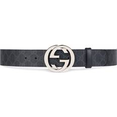 Belts Gucci GG Supreme Belt with Buckle - Black/Grey