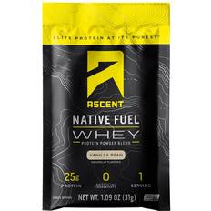 Ascent Native Fuel Whey Protein Powder Vanilla Bean 15 Packets