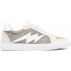 Zadig & Voltaire Womens Silver ZV1747 Glittery Suede-blend Trainers Eur Women