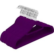 Utopia Premium Velvet Anti-Slip Purple Hanger 22cm 50pcs