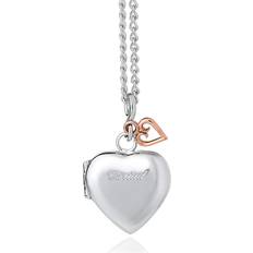 Clogau Cariad Heart Locket - Silver/Rose Gold