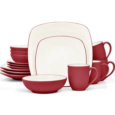 Red Dinner Sets Noritake Colorwave Raspberry Dinner Set 16