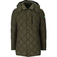 Save The Duck uwe green hooded padded jacket