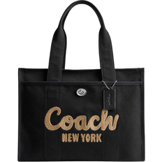 Laptop/Tablet Compartment Totes & Shopping Bags Coach Cargo Tote 42 - Silver/Black
