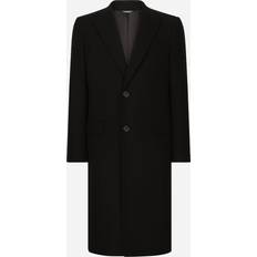 Black Coats Dolce & Gabbana Single-breasted wool coat