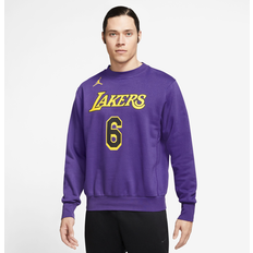 Nike Mens Lebron James Lakers CTS & Number Fleece Crew Mens Purple/White