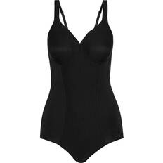 Triumph Damen Moderne blød bomuld Shapewear Body, Schwarz