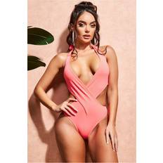 S Swimsuits Goddiva V Neck Swimsuit Coral