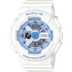 G-Shock Women Wrist Watches G-Shock Casio Baby G BA110BE-7A White Rubber Sport