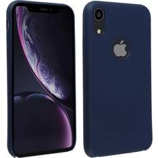 Avizar Apple iphone xr silicone semi-rigid case, soft touch matte finish dark blue