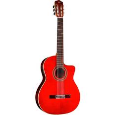 Red Acoustic Guitars Cordoba GK Studio Negra Electro Classical, Wine Red Acoustic Guitar
